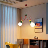 Memphis Design Classic Chandelier Lamps Red Green Colorful Hanging Light for Bedroom Livinng Room Restaurant Hotel Lighting