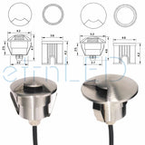 etrnLED Outdoor Garden Lights Waterproof Ground Spot 12V 24V Recessed Exterior Floor Terrace Deck Driveway Lawn Lamp RGB IP68