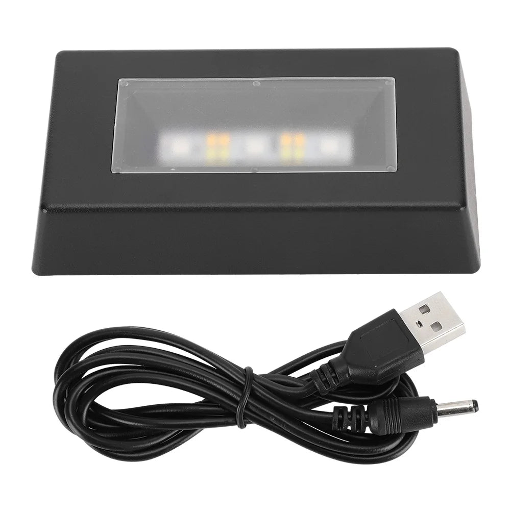 Color-Changing LED Display Base with USB Cable - Light Stand for 3D Crystals & Jewelry