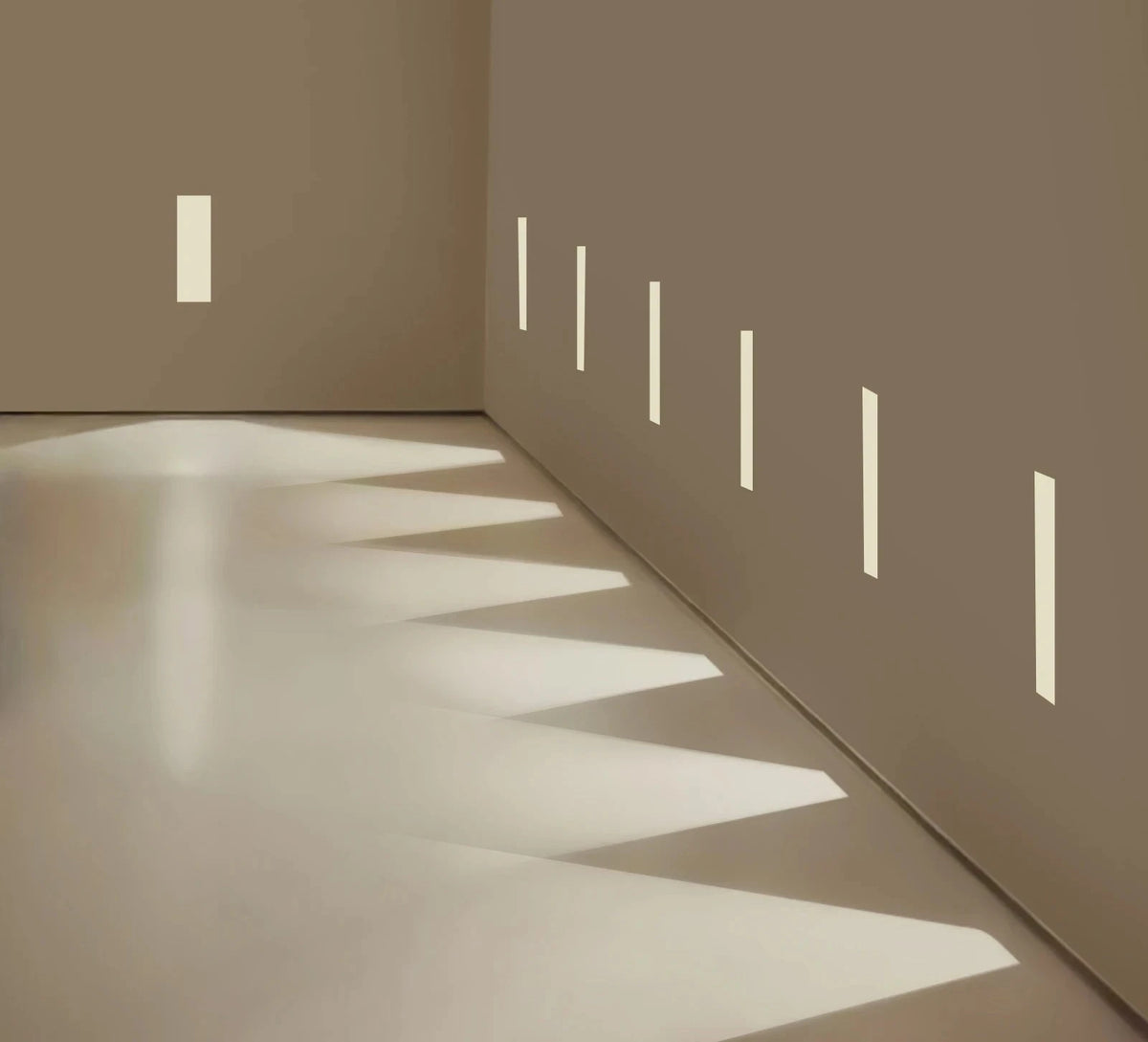 LED Recessed Trimless Step Light Indoor Skirting Wall Light Rectangle Invisible Stair Light for Hallway Bedroom Stairway