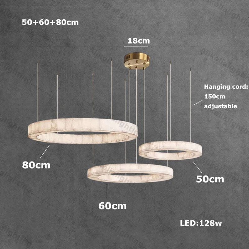 American Marble Black Chrome Gold Dimmable LED 2026 Chandelier Lighting Lustre Suspension Luminaire Lampen For Living Room