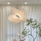 Modern Italian Minimalist Silk Pendant Light - Nordic White Ceiling Hanging Lamp Fixture for Loft, Villa, Living Room & Hotel