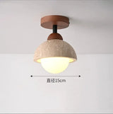 Travertine Stone LED Ceiling Lamp Aisle Corridor Light Fixture For Living Room Dining Room Bedroom Decor Chandelier Ceiling Lamp