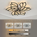 Modern Minimalist LED Chandelier - Black & White Home Indoor Lighting Decor