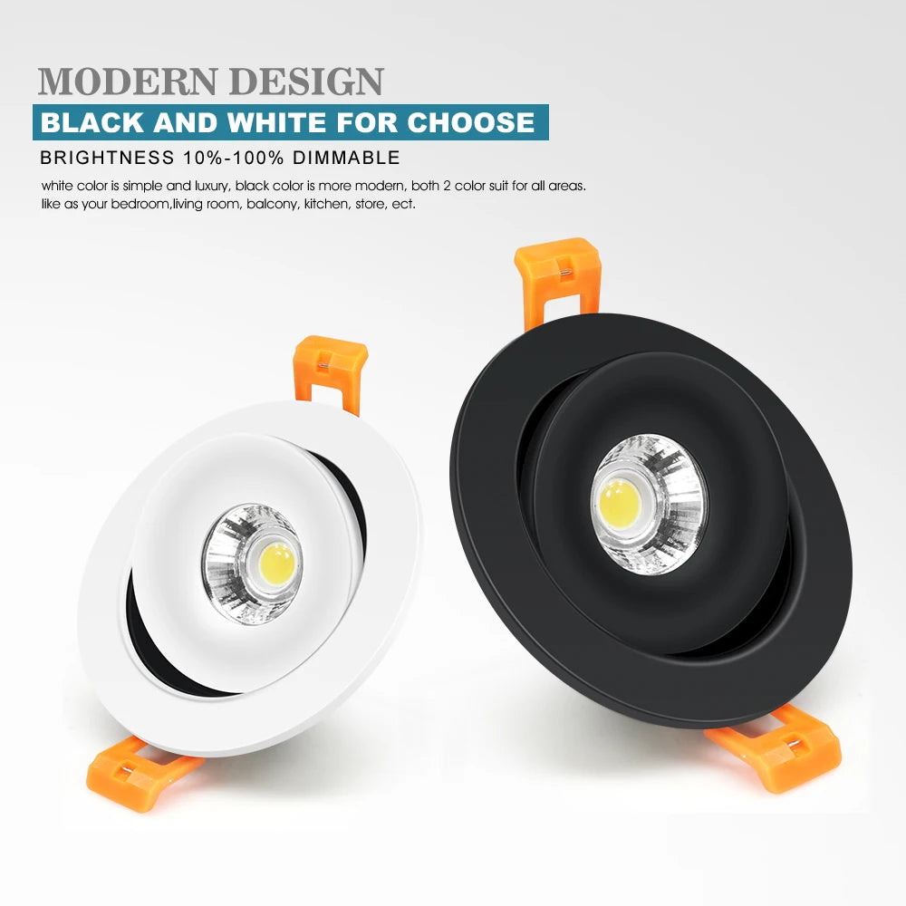 LED Ceiling Lighting 12W 7W 5W Recessed led Downlight Ceiling Lamps for Living Room LED Spotlight Panel Lights Kitchen Lamp