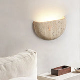Wabi-sabi Natural Stone Wall Lamp - Retro Modern Sconce for Living Room & Porch