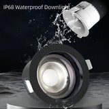 IP68 Waterproof LED Downlight Embedded 7W 9W 12W 15W 18W 24W LED Ceiling Light For Kitchen Washbasin Bathroom Recessed Spotlight