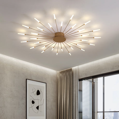2023 Modern Led Ceiling Chandelier Lamp for Living Dining Room Nordic Creative Bedroom Hall Hanging Ceiling Light Fireworks Lamp
