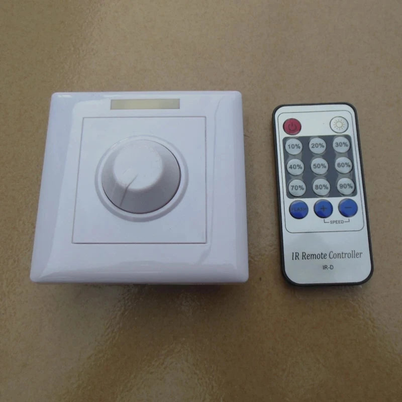 Infrared Remote Control Switch LED Dimmer 220V 110V LED Stepless Trailing Edge Phase Dimmer  For LED Lamps