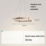2025 Trendy Home Decoration Round Linear Natural Stone Chandelier Lighting Lustre Para Sala Estar Hanging Lamps For Dinning Room
