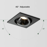 Recessed LED Ceiling Lamp 24W 10W Single/Double Head LED Spot lights COB Anti-Glare Downlight For Home Office Store Indoor