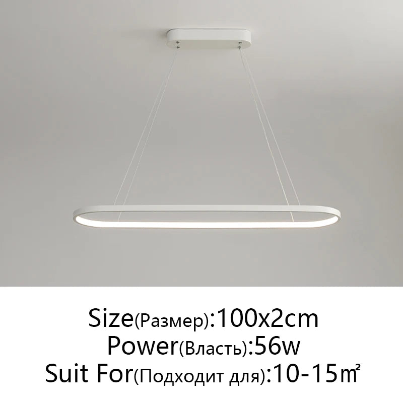 Modern LED Pendant Light Minimalism Line Lamp For Living Room Dining Room Bedroom Hanging Chandelier Home Decoration Lighting