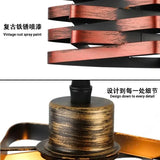 Vintage Industrial Style Lamp Bedside Chandelier  American Retro Living Room Bedroom Chandelier Wrought Iron Lamp