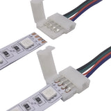 1-5PCS 4Pin 5050 LED RGB Strip Extension Connector Cable Wire Led Strip Extension Cables Clip For 5-24V 5050 RGB LED light strip