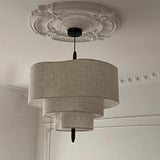 Nordic Minimalist Wabi Sabi Fabric Chandelier Living Dining Room Bedroom Pendant Light Home Indoor Lighting Hanging Lamp Fixture