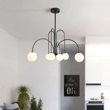 Nordic Minimalist Pendant Light is Used For Dining Living Room Restaurant Lamp Cafe Clothing Store Art Black Gold Red Chandelier
