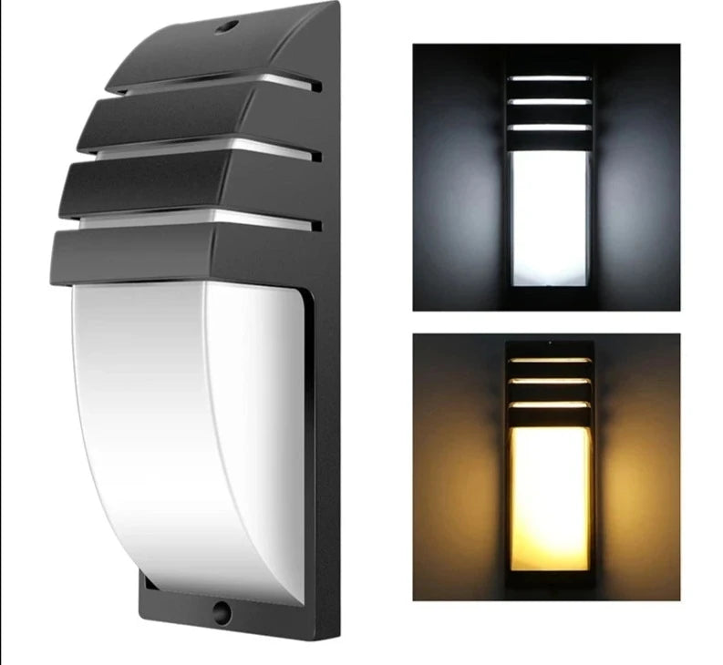 LED Wall Light Waterproof Porch Lights 10W Modern Wall Lamp Radar Motion Sensor Villa Courtyard Garden Outdoor Lighting