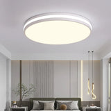 Nordic Wood Grain LED Ceiling Light - Minimalist Macaron Bedroom Decor