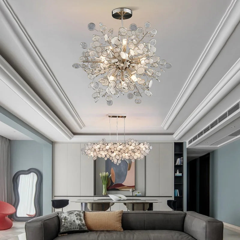 Light Luxury Ceiling Chandelier 2025 Lustres Modern Designer Villa Living Room Dining Room Pendant Lamp Home Decor Light Fixture