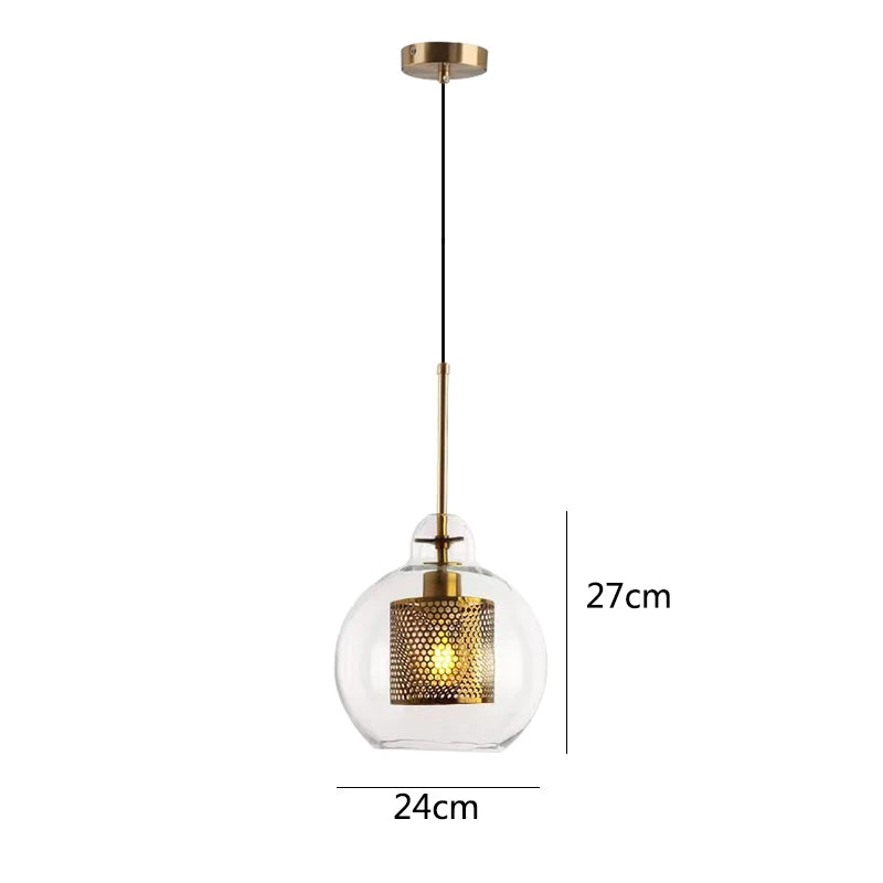 Glass Hanging Lamp Nordic Pendant Lights Dining Kitchen Lighting Fixtures  Bedroom Bedside Pendant Lamp Luminaire