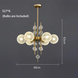 American Classic Glass Ball LED Pendant Light 2024 Modern Chandelier Lustres for Living Room kitchen Island Home Decor Luminaria