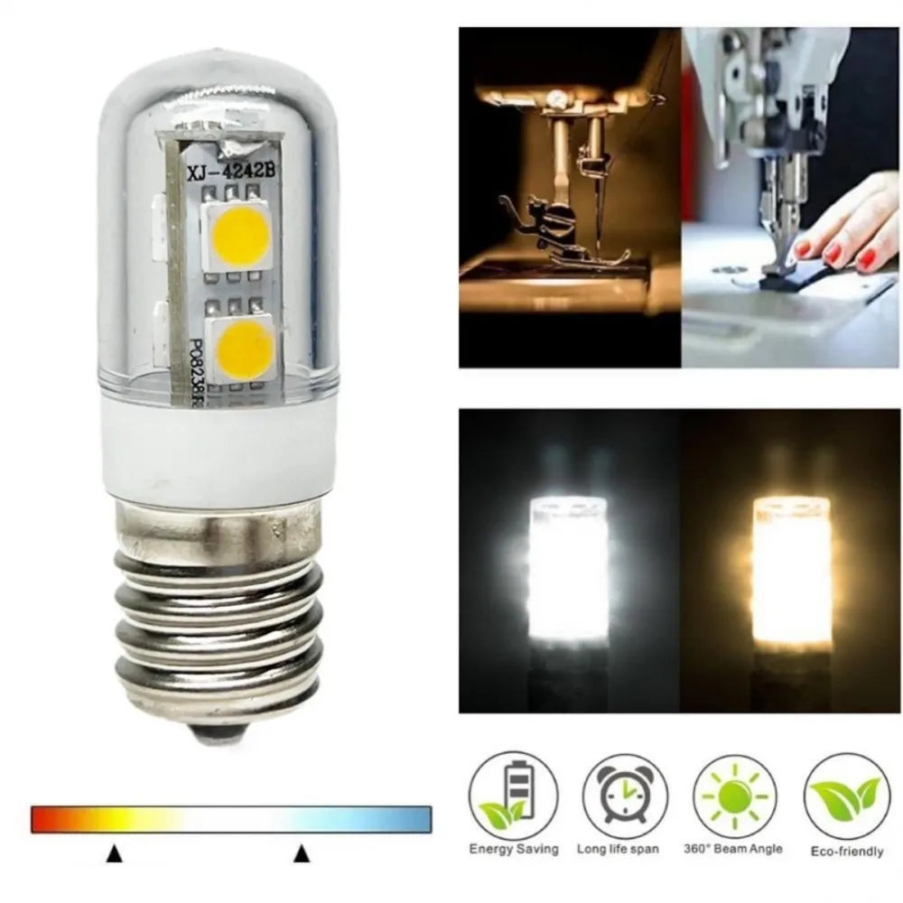 E12 E14 E17 LED Fridge Light Bulb - 220V Refrigerator Corn Lamp