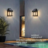 Solar Outdoor Wall Light - Waterproof LED Energy Lamp for Garden & Fence