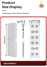 Red Light Therapy RLPro1000 630,650,660, 670, 810, 830, 850,1060nm light Touch Screen Red Light Therapy panel Large Near infrared light with stand