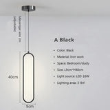 Modern Minimalist LED Pendant Light Chandelier For Bedroom Restaurant Living Room Gold Black Hanging Lamp Decoration Luster