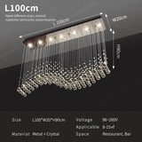 Modern Crystal Pendant Ceiling Lamp - Luxury Suspension Living Room Light