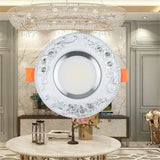 French Diamond Resin Figure LED Recessed Downlight (3W 5W 7W 10W 220V) - Decorative Art Ceiling Spotlight for Hotel Foyer, Hallway & Home Decor