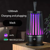 USB Rechargeable Electric Mosquito Swatter Two-in-one Light-controlled Electric Mosquito Swatter Shelters Tent Camping Tools