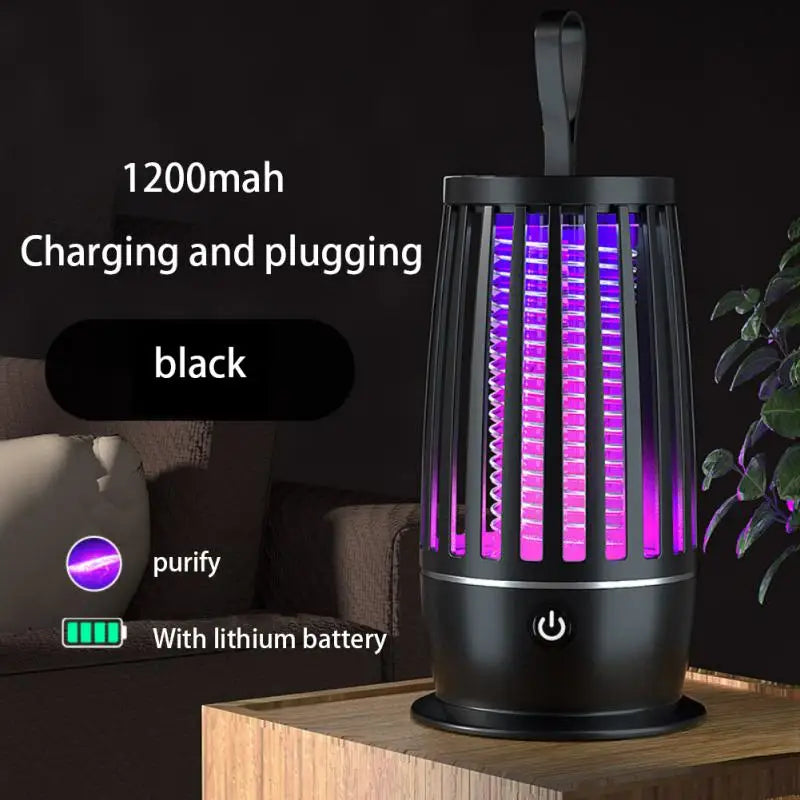 USB Rechargeable Electric Mosquito Swatter Two-in-one Light-controlled Electric Mosquito Swatter Shelters Tent Accessories