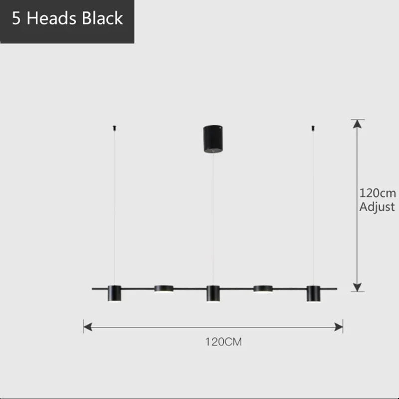 Modern Led Living Room Chandeliers Dining Room Ceiling Chandelier Indoor Lighting Black Pendant Lamp Kitchen Hanging Lamp Nordic