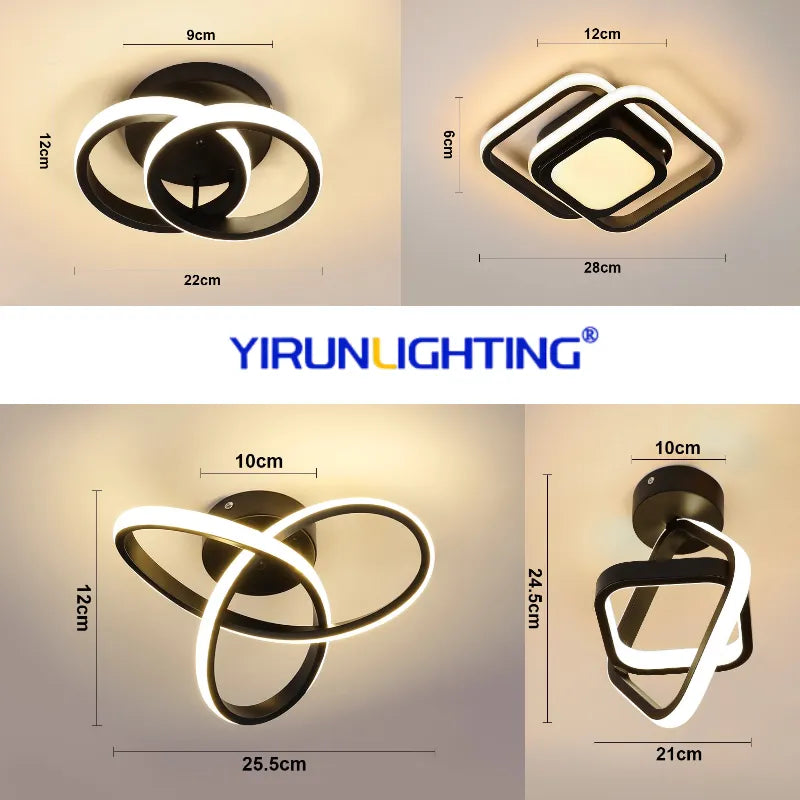 Modern LED Aisle Ceiling Lights Corridor Light Balcony Lights Led Surface Mounted for Bedroom Living Room Nodic Home Lighting