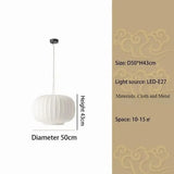 Wabi-Sabi Silk Dome Pendant Light - Iron Art Lantern LED Ceiling Lamp Fixture for Living Room, Dining Area, Bedroom & Cafe Decor