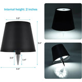 Wireless Bottle Table Lamp - 3 Colors Control + Stepless Dimming Night Light for Wine Bottles - Desk Lamp