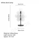 Modern Living Room Floor Lamp Sofa Side Standing Lamp Creative Design Grape Glass Lamp Bedroom Bedside Lamp Desk Lamp LED Light