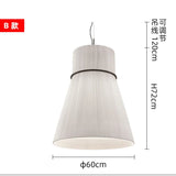 Wabi-sabi Style Pendant Lights Modern Fabric Pendant lamp for Restaurant Cafe Dining Room Minimalism Cloth Art Chandelier