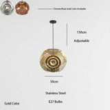 Minimalism Chandeliers Design Modern LED Luster Indoor Round Lighting Fixtures Art Caterpillar Gallery for Dinning Table