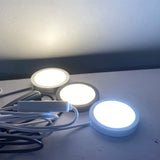 Ultra-Thin 8mm USB 5V 3W Dimmable Mini LED Circular Spotlight - Surface Mount Ceiling & Exhibition Cabinet Puck Light