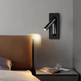 LED Ambient Reading Light Adjustable Recessed Wall Light Wide Voltage 85V-265V Indoor Rotatable Bedside Reading Light