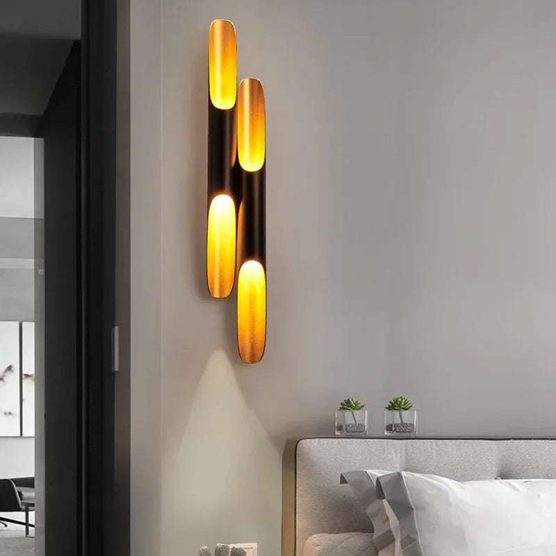 Led Wall Lamp Lights for Living Room Modern Wall Decororation E27 Sconce Long Tube