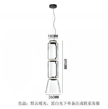 Noctamblue pendant lamp Minimalist Nordic glass lamp for Dining Room Table Lighting Home Living Room decors aesthetic lights