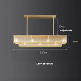 E14 LED Retro American Copper Golden Round Linear Pendant Lights.Pendant Light Suspension Luminaire Lampen For Dinning Room