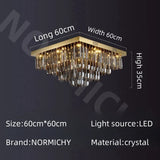 Crystal Lamp Nordic Minimalist Living Room Main Light Modern Elegant Ceiling Light Creative Home Restaurant Led Lights