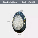 Modern Art Wall Lamp Stainless Steel Acrylic LED Wall Light for Bedside Living Room Corridor Lighting Fixture