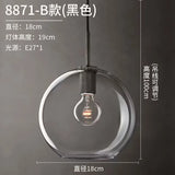 American-Style Retro Minimalist Hallway Foyer Pendant Light, Loft Industrial Style, Suitable for Restaurant, Bar, Clothing Store, Café, Single-Head Decorative Light, Light Luxury Bedside Small Pendant Lamp