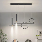 Minimalist LED Hanging Light Fixture - Contemporary Pendant Lighting for Dining Room