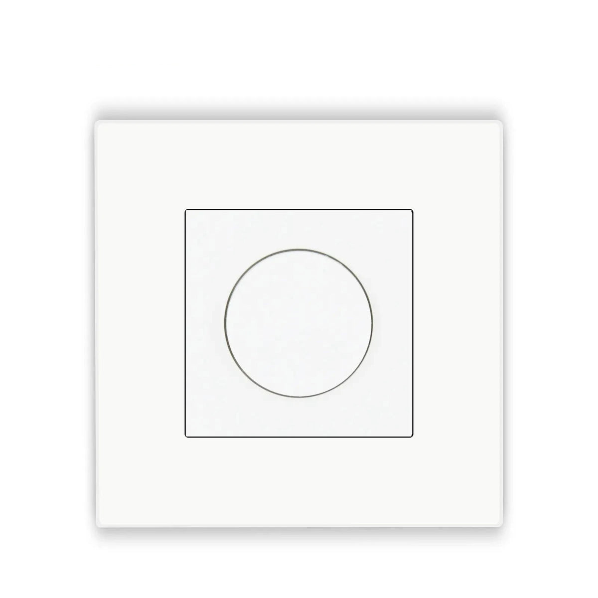 Dimmer Light Switch Rotary Knob Glass Mechanical LED Dimmable Wall Mounted Switches EU Standard Switches